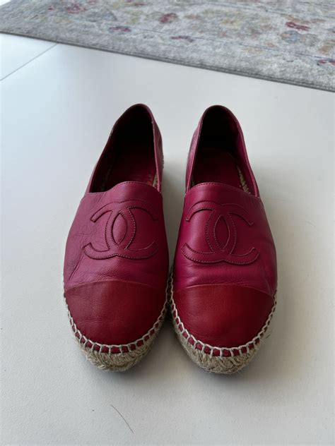 espadrilles chanel compra online|authentic Chanel espadrilles for sale.